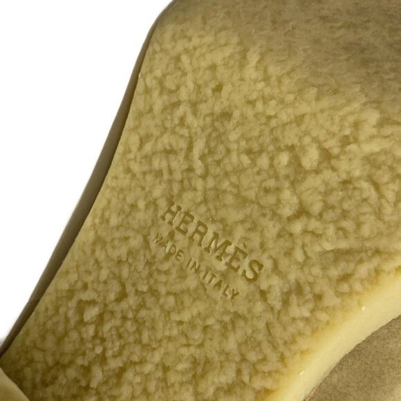 HERMES fjord - Beige Suede Women's Boots 556-021225 - Picture 9 of 9